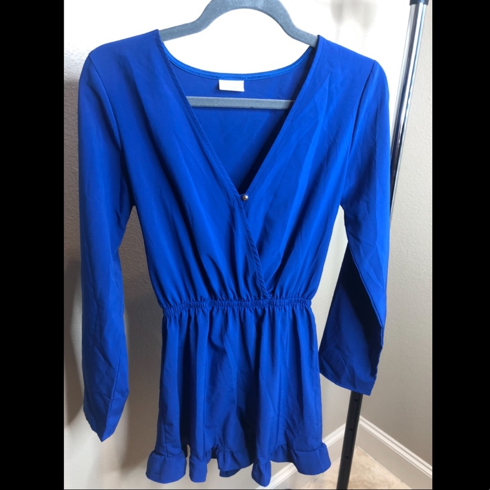 CocoLove Cobalt Blue Medium Romper